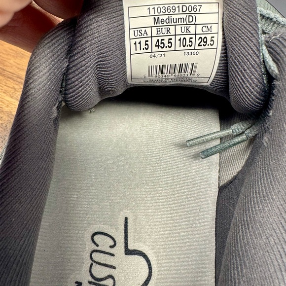 Brooks Ghost 14 Men’s Size 11.5 Grey/Alloy/Oyster 1103691D067 - Picture 6 of 7